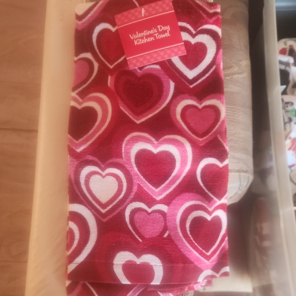 Valentine's Day Heart Kitchen Towel